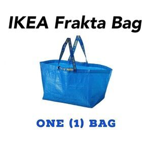 Large 19-Gallon Blue IKEA Bag – Foldable Utility Tote